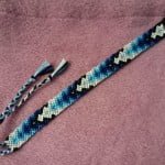 Friendship Bracelet Patterns, blue gradient arrow pattern, by kqcraft.com