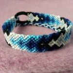 Friendship Bracelet Patterns - Blue Gradient Arrow Pattern