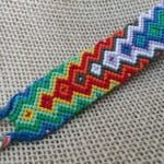 Rainbow pattern friendship bracelets