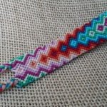 Rainbow pattern friendship bracelets