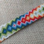 Rainbow pattern friendship bracelets