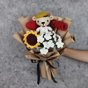Guardsmen Bear Bouquet